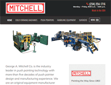 Tablet Screenshot of mitchellmachinery.com